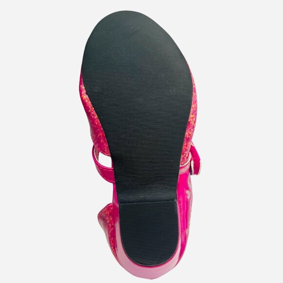 Toddler Girls' Purple Glitter Dress Shoes Hook Loop Strap Princess Style Size 7 - Picture 8 of 8